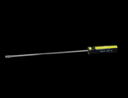 Rubicon Flat Screw Driver 901 150mm with black and yellow handle for precision hand tool use