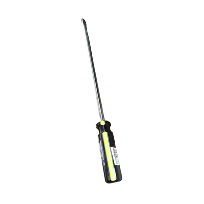 Rubicon Flat Screw Driver 906 300mm with black and yellow handle for precision fastening