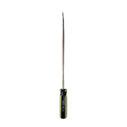 Rubicon Flat Screw Driver 906 300mm with black and yellow handle for precise hand tool use