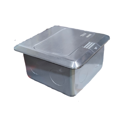 T&J Floor Outlet Pop-up 1 Gang CAT6 Outlet with stainless steel cover for floor installation