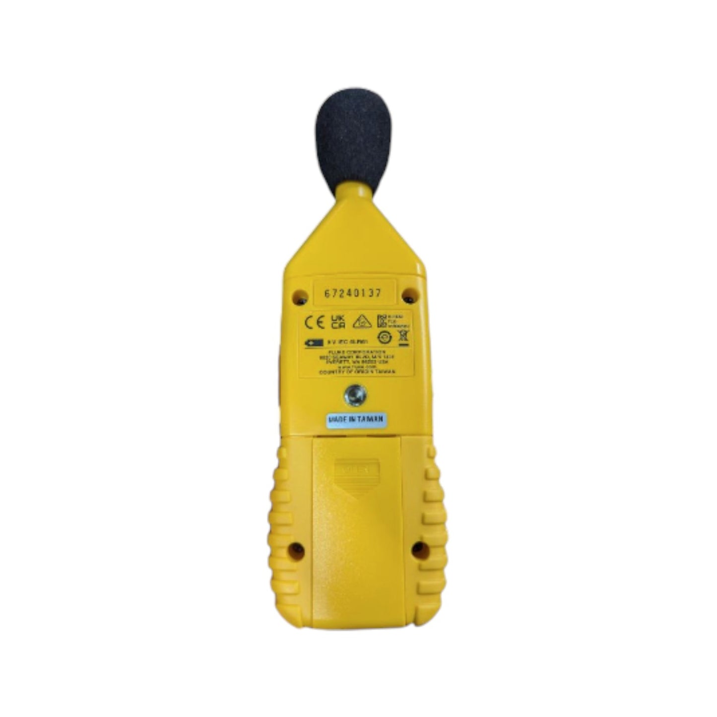 Fluke 945 sound level meter in yellow with a microphone for accurate noise measurement