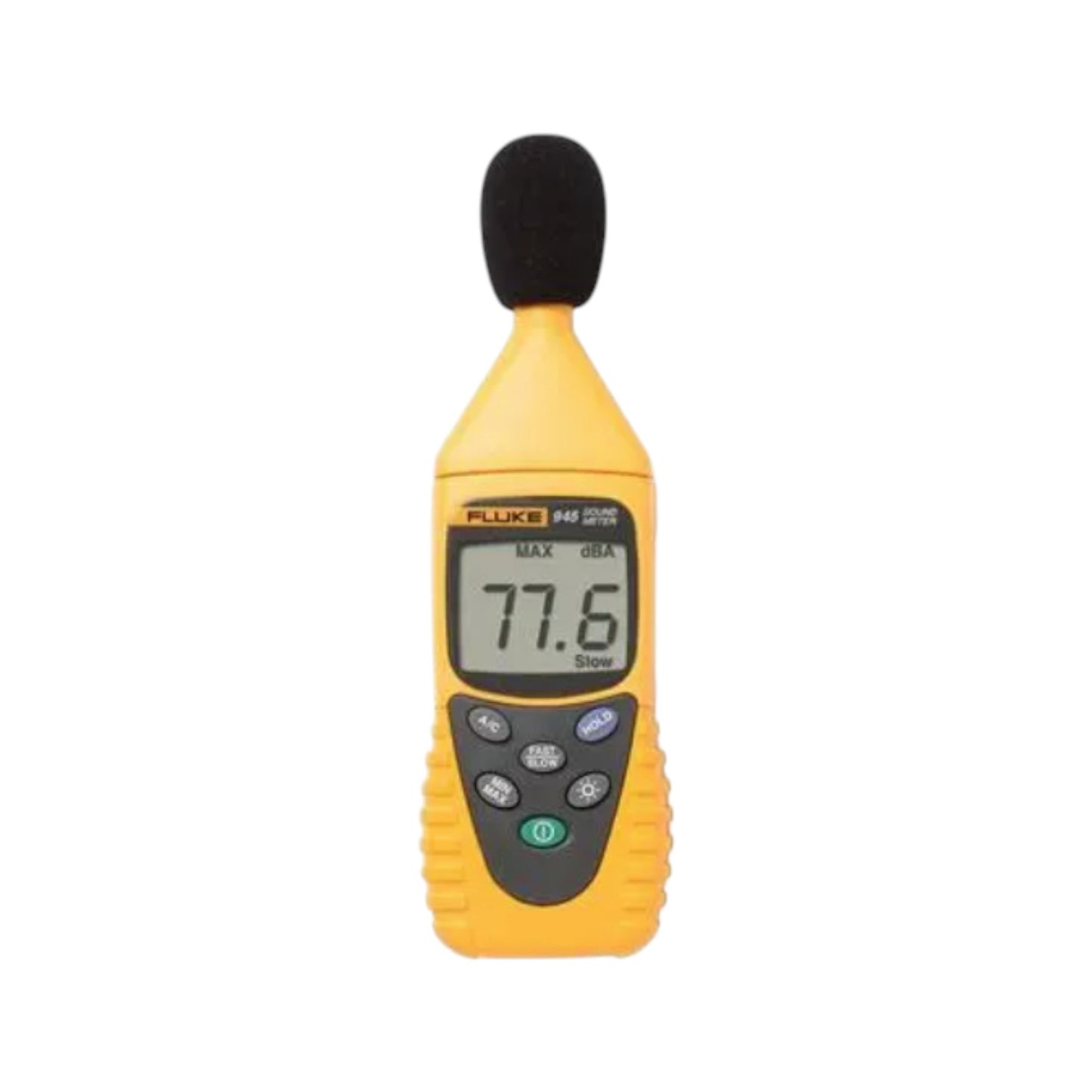 Fluke 945 sound level meter with digital display and microphone for precise sound measurement