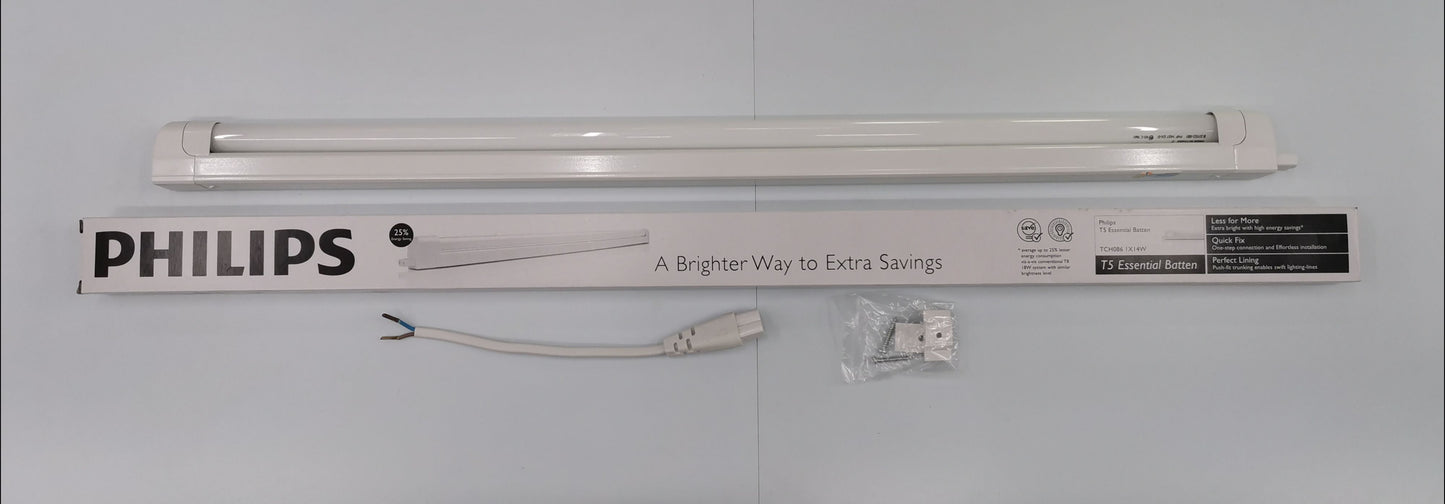 Philips 14W T5 fluorescent tube daylight with packaging and accessories for energy-efficient lighting