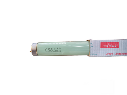 Focus 20W T10 Fluorescent Tube compact fluorescent bulb with green glass and silver ends