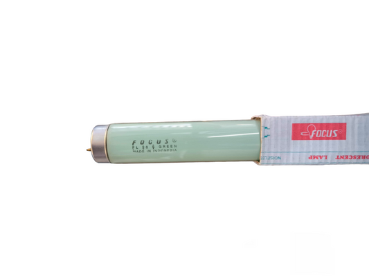 Focus 20W T10 Fluorescent Tube compact fluorescent bulb with green glass and silver ends
