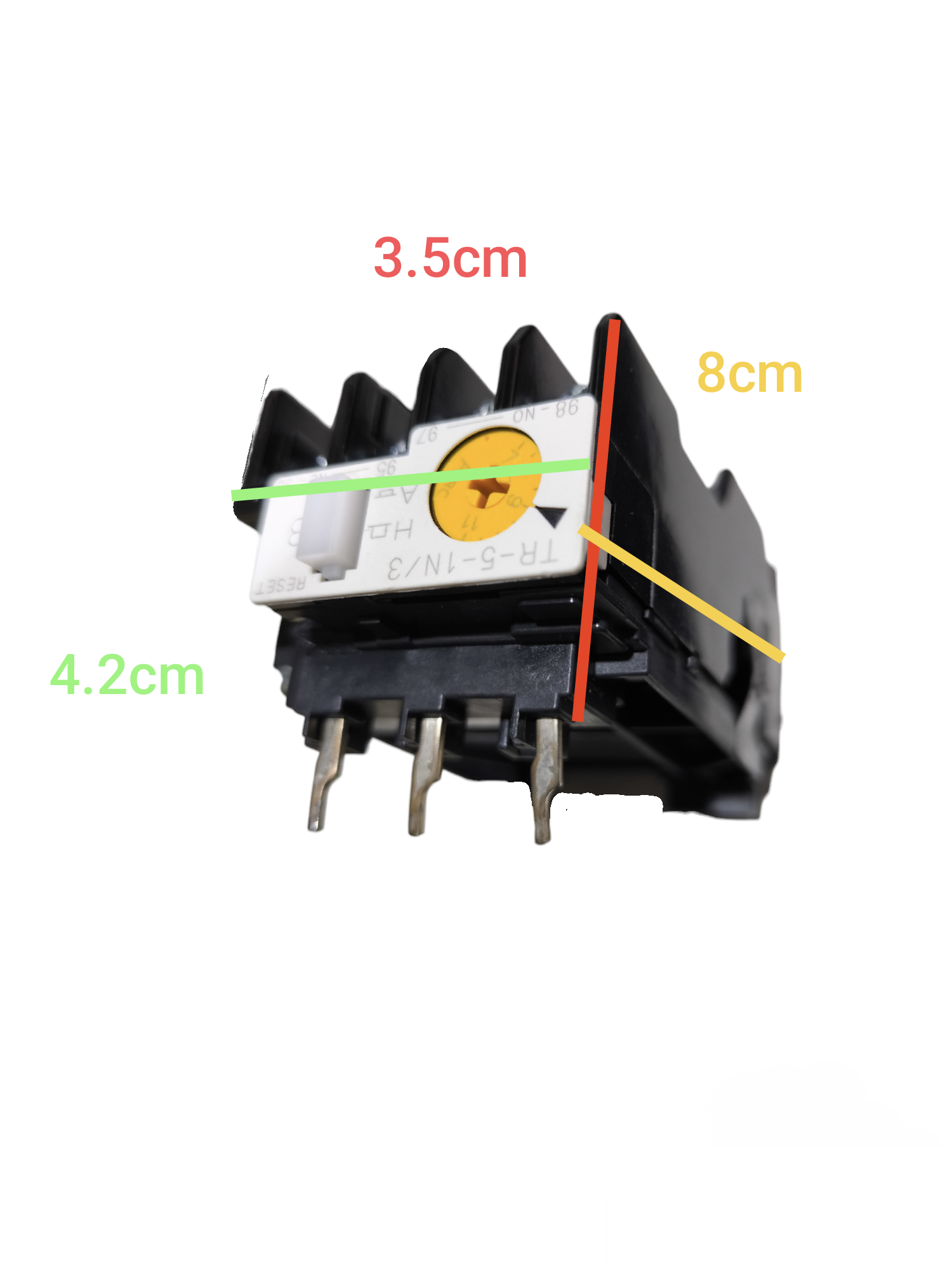 Fuji Overload Relay SC-4-1 and SC-5-1 with clear labeling and dimensions shown in cm