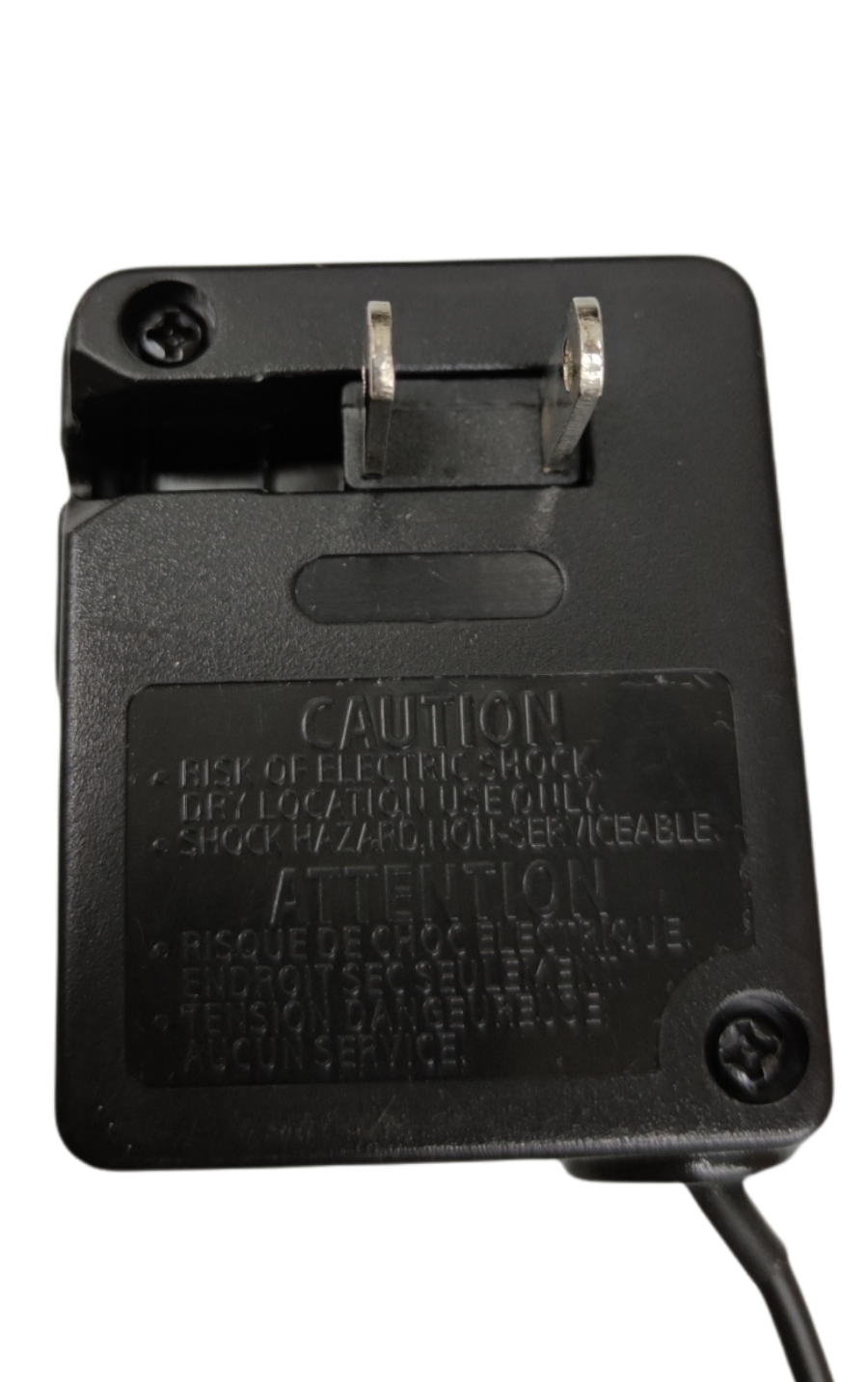 Black Game Boy Charger SP and NDS power adapter with foldable plug from China
