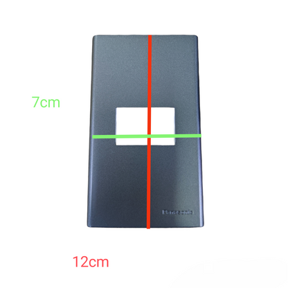 Panasonic 1 gang plate cover metallic gray, sleek design, perfect for modern interiors