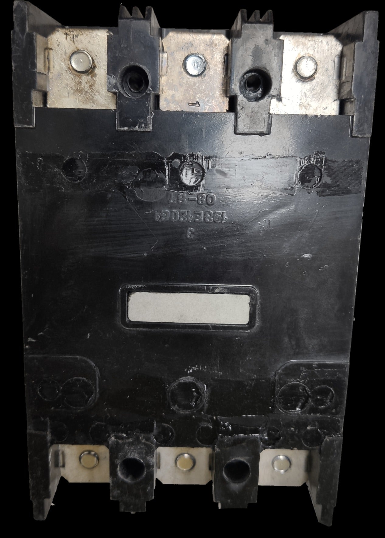 GE 175A 3 Phase 3 Pole Circuit Breaker electrical circuitry part black component