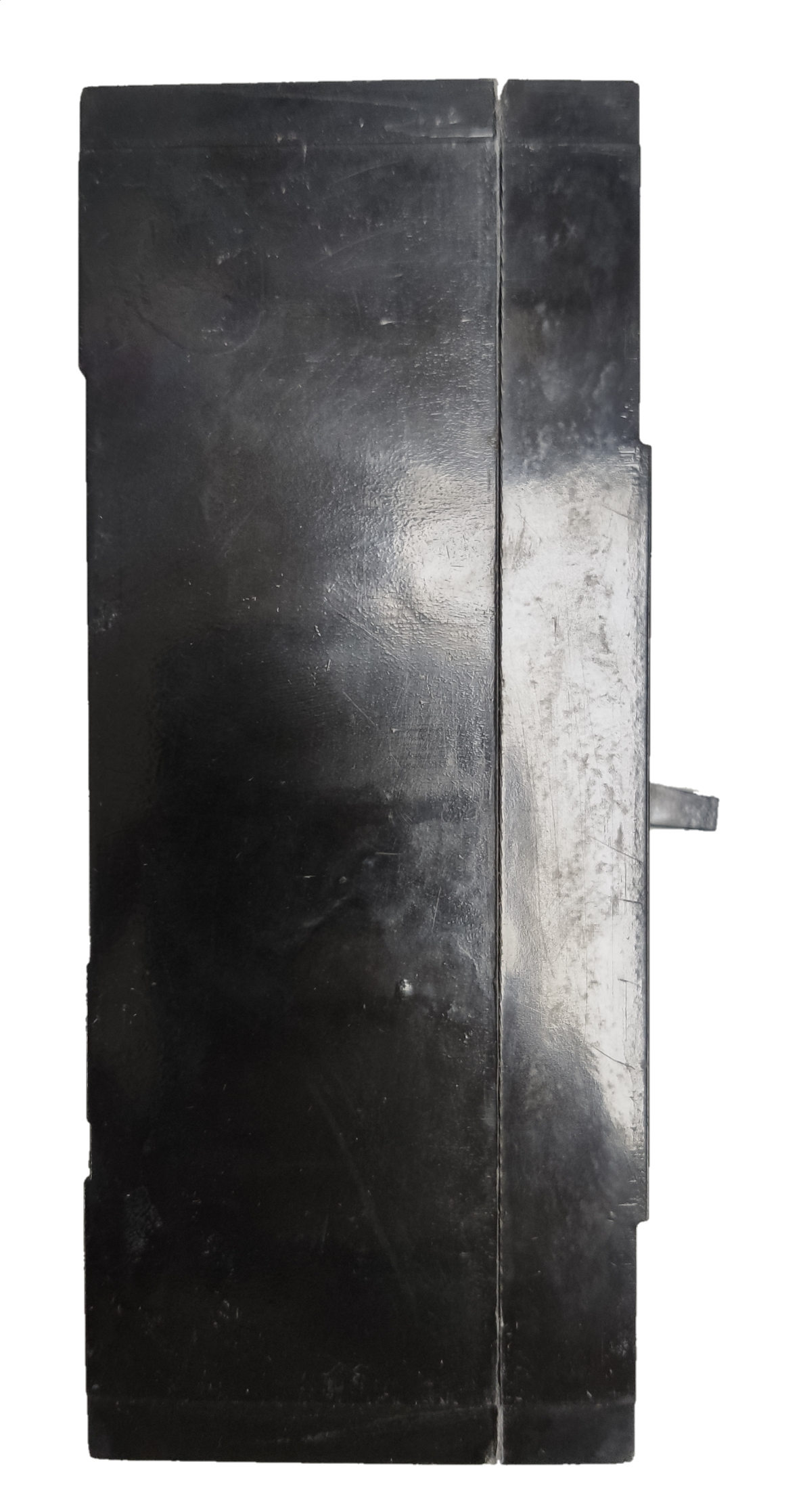 GE 175A 3 Phase 3 Pole Circuit Breaker black electrical component with textured surface