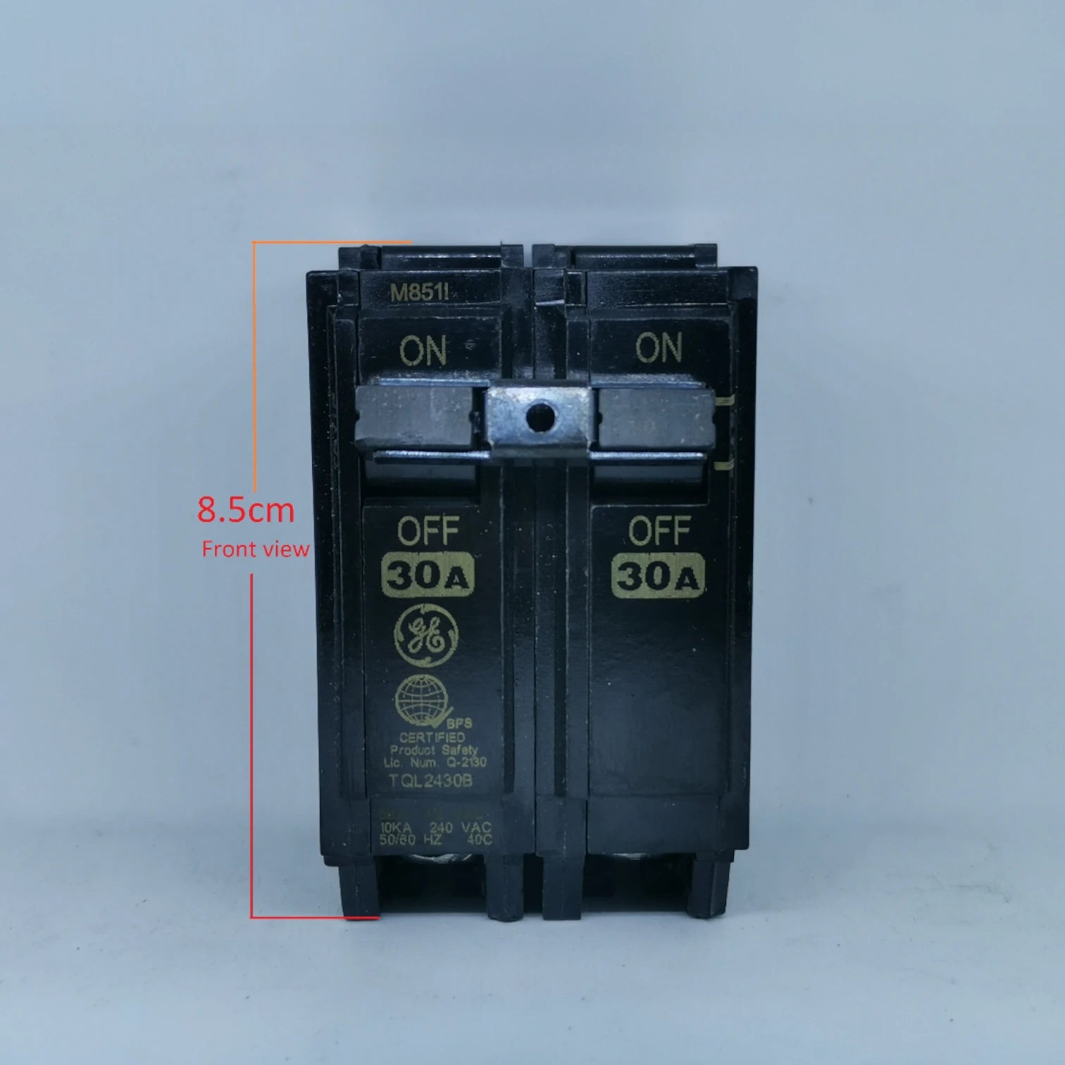 ABB 30A 2 Pole Single Phase Plug-in Circuit Breaker with ON and OFF Indicators