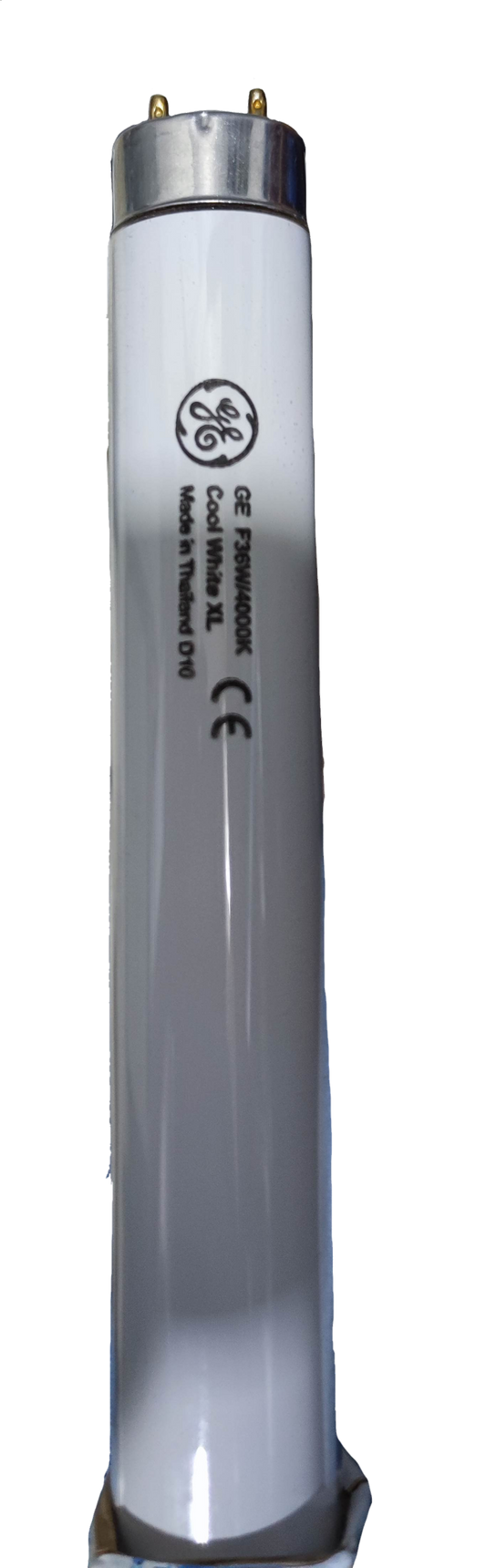 GE 36W T8 fluorescent tube compact fluorescent bulb with metal end caps