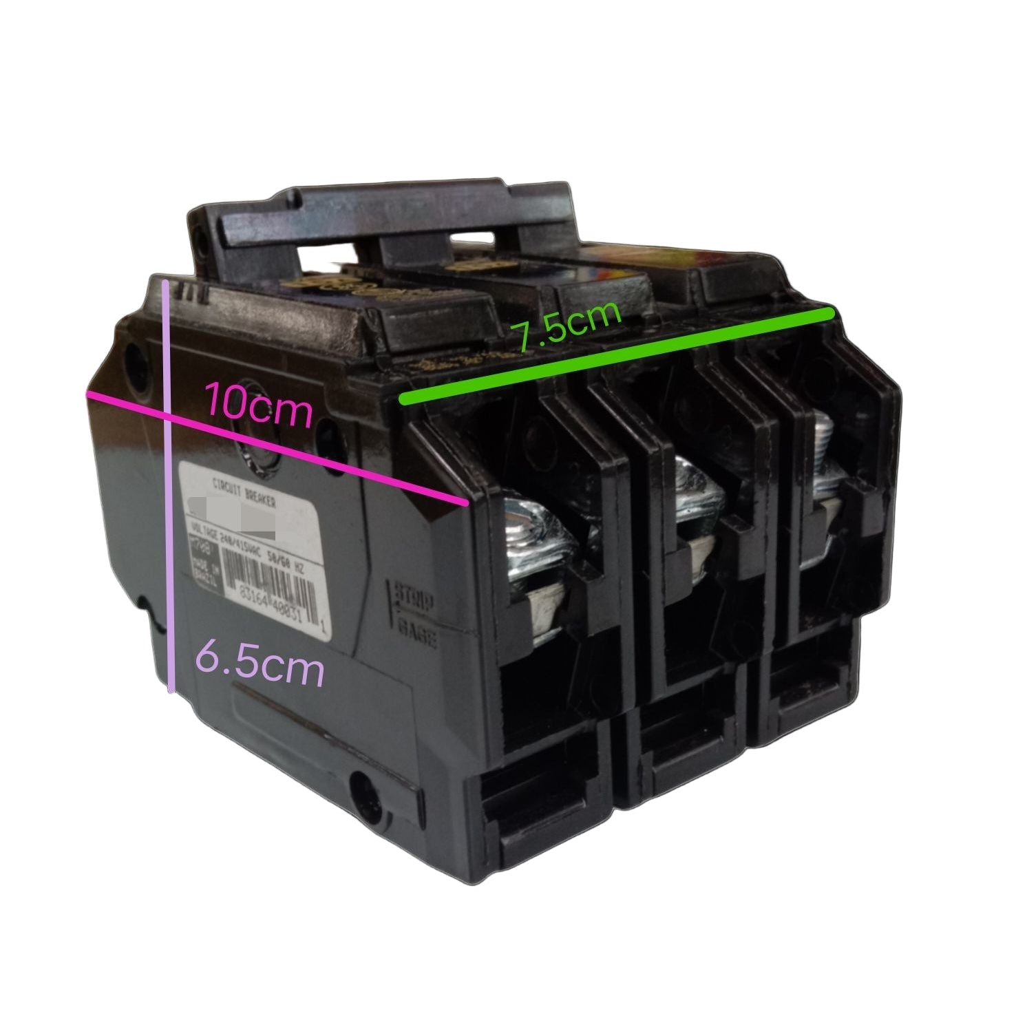 GE 50A Circuit Breaker 3 Pole Three Phase featuring a compact design for efficient electrical management