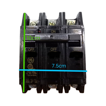 GE 60A 3P Circuit Breakers with Clear ON/OFF Indicators for Electrical Systems