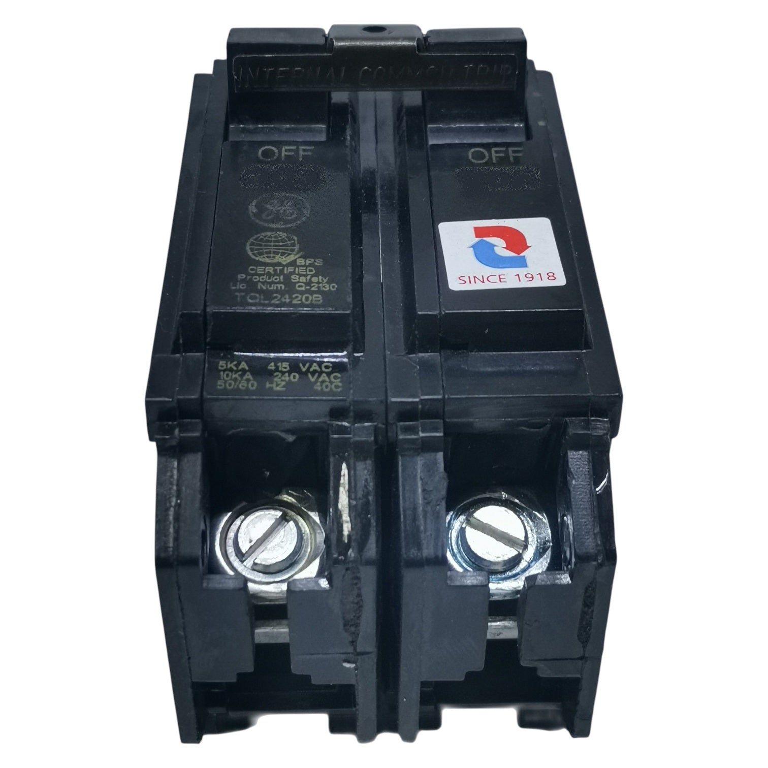 GE 60A Circuit Breaker 2 Pole Single Phase with durable construction for reliable electrical protection