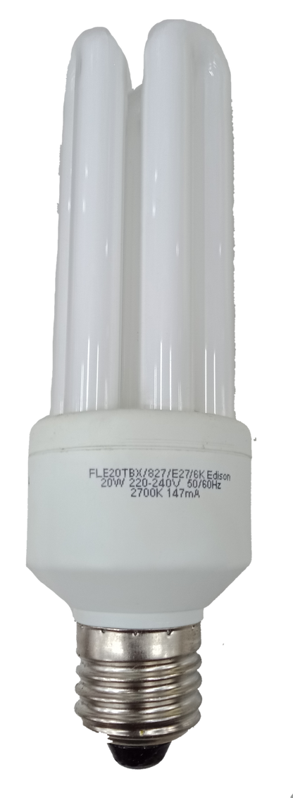 8W warm white CFL bulb E27 compact fluorescent bulb by Electx Electrical Supply
