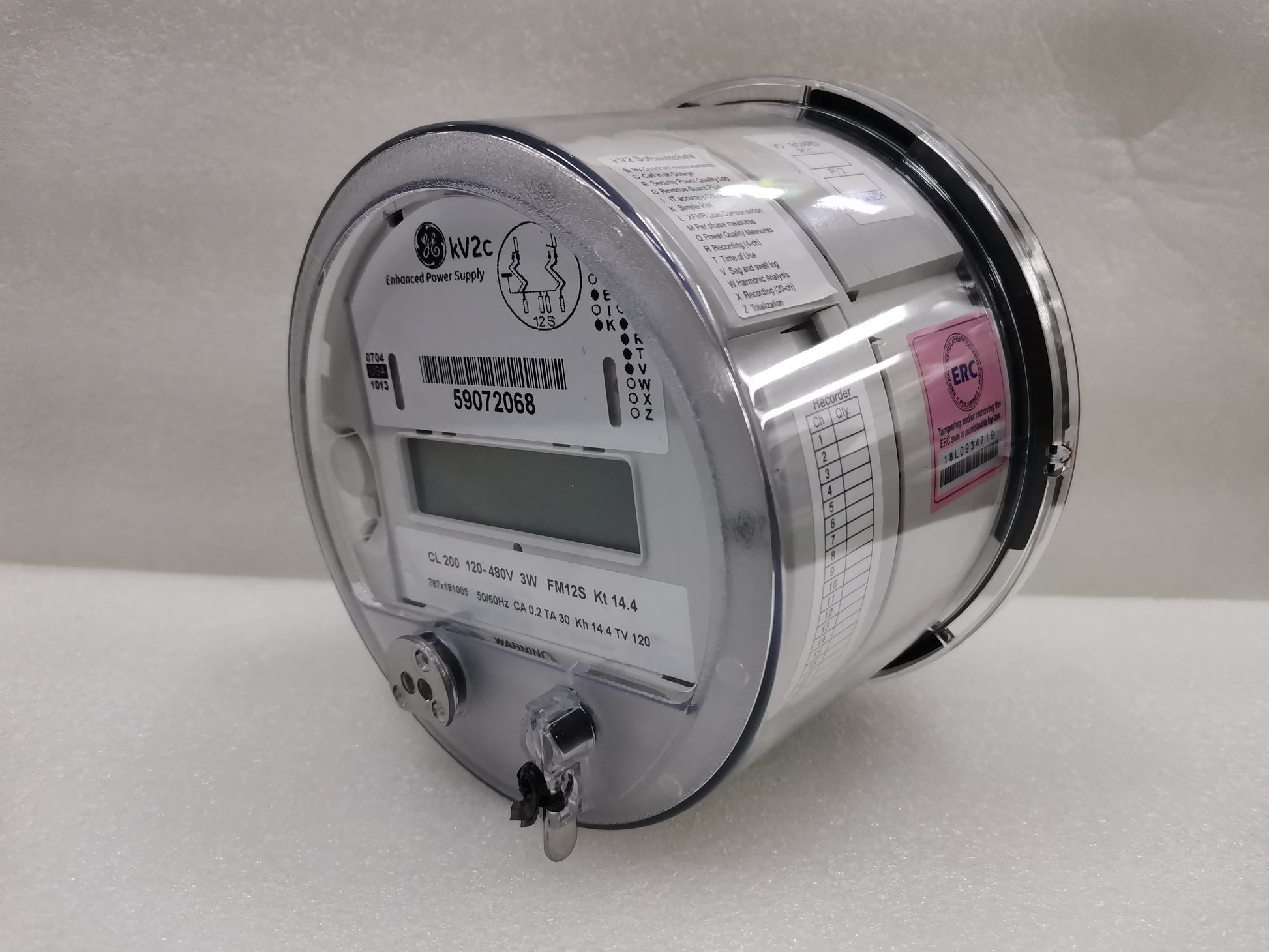 GE and Aclara Alcara KV2C FM12S KWH Meter clear digital power meter for energy measurement