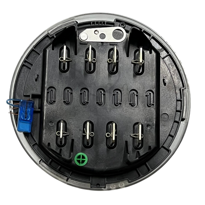 Aclara KV2C FM45S KWH Electric Mete round electrical trade tool with metal terminals and blue security seal