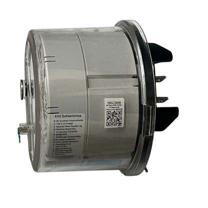 Aclara KV2C FM45S KWH Electric Mete with transparent casing and labeled technical details