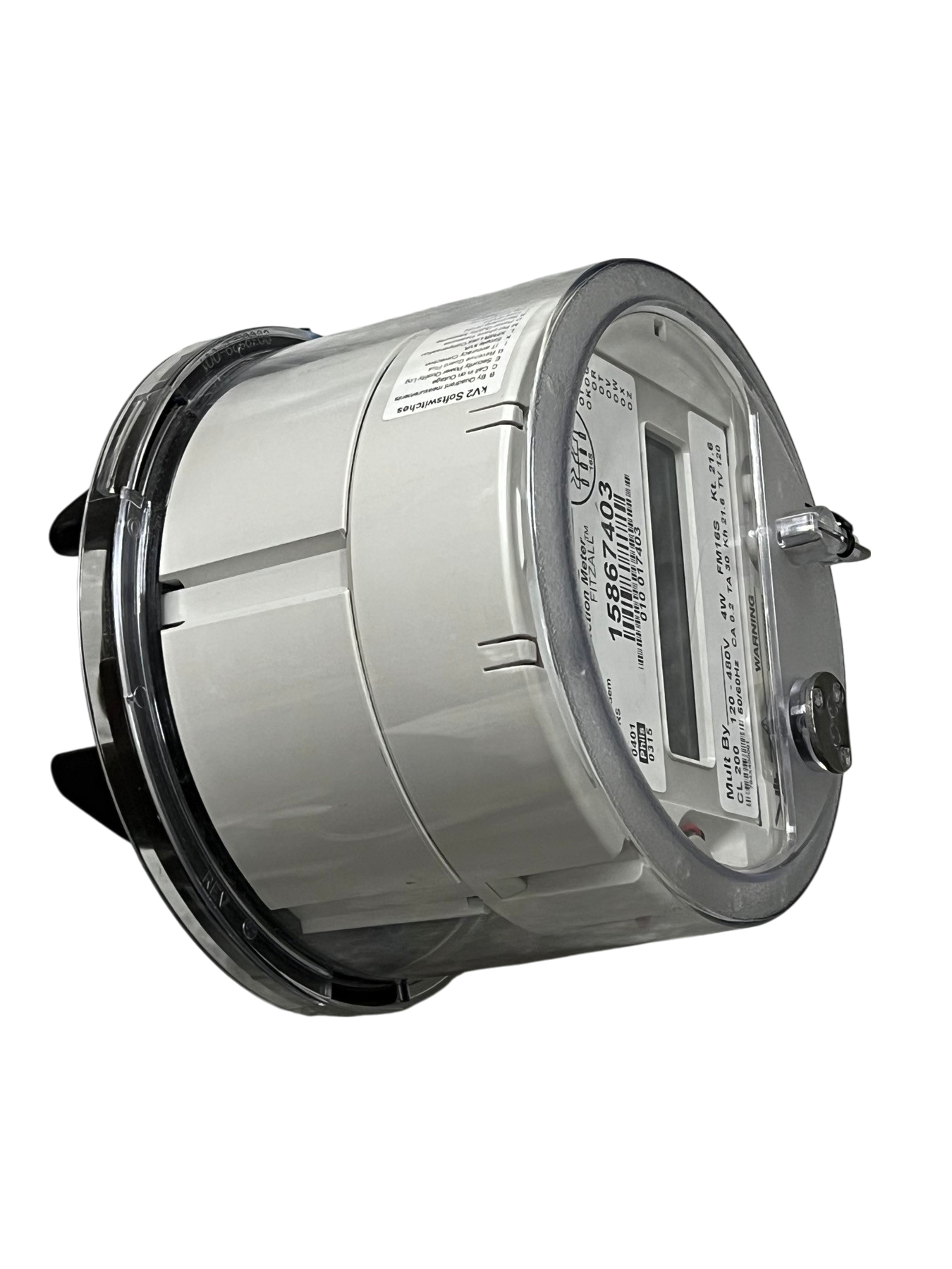 GE and Aclara 3 phase KWH electric meter with clear display and durable casing for electrical circuitry