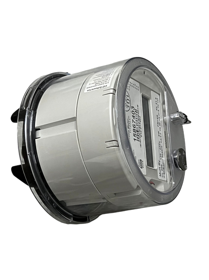 GE and Aclara 3 phase KWH electric meter with clear display and durable casing for electrical circuitry