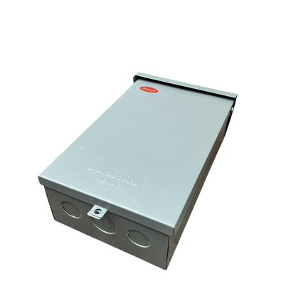 GE TQL 2 pole breaker housing in durable metal for electrical circuit protection and installation