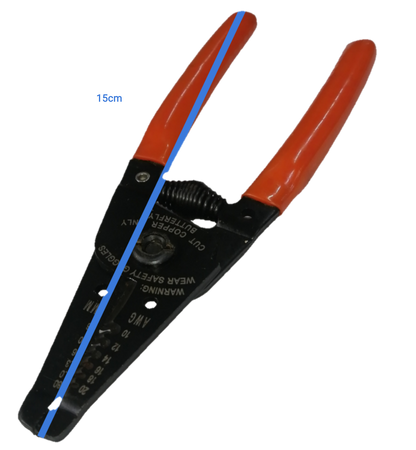 150mm electrical wire stripping tool with red handles from Electx Electrical Supply for precise wire stripping