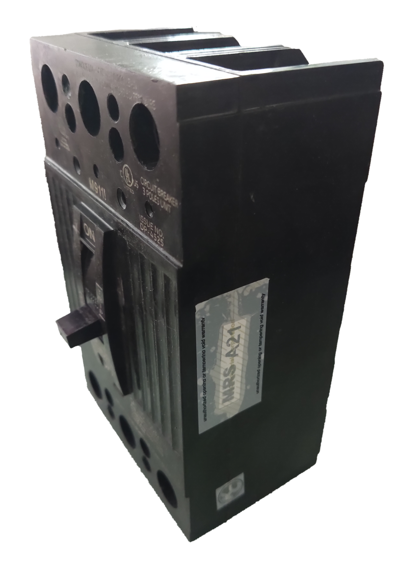 GE 150A 3 Phase 3 Pole Circuit Breaker 220V black industrial electrical component