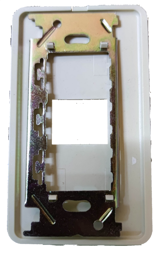 Anam 1 gang switch plate with metal mounting bracket for electrical circuitry and parts