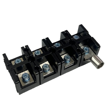 Grippes 100A 4 Pairs Terminal Block 600V black screw terminal block with metal lug for electrical panels