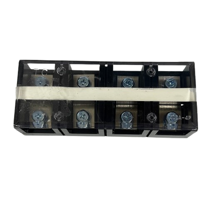 Grippes 100A 4 Pairs Terminal Block 600V. clear plastic 8 screw electrical connector for wiring