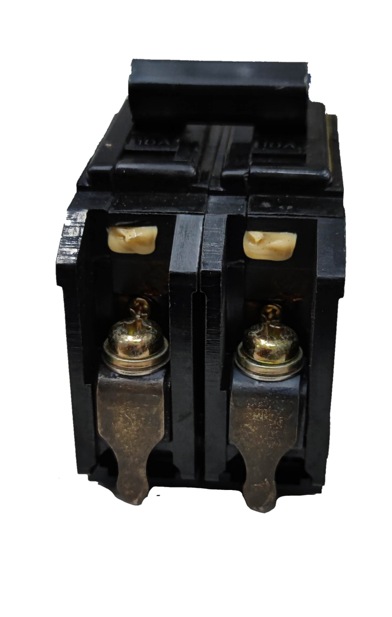 Terasaki 10A Circuit Breaker 2 Pole 220V electrical component with black casing and metal terminals