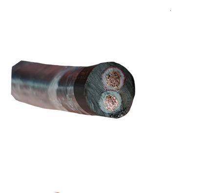 Phelps Dodge 14mm 2 core electrical wire roll showing copper strands and insulation cross section