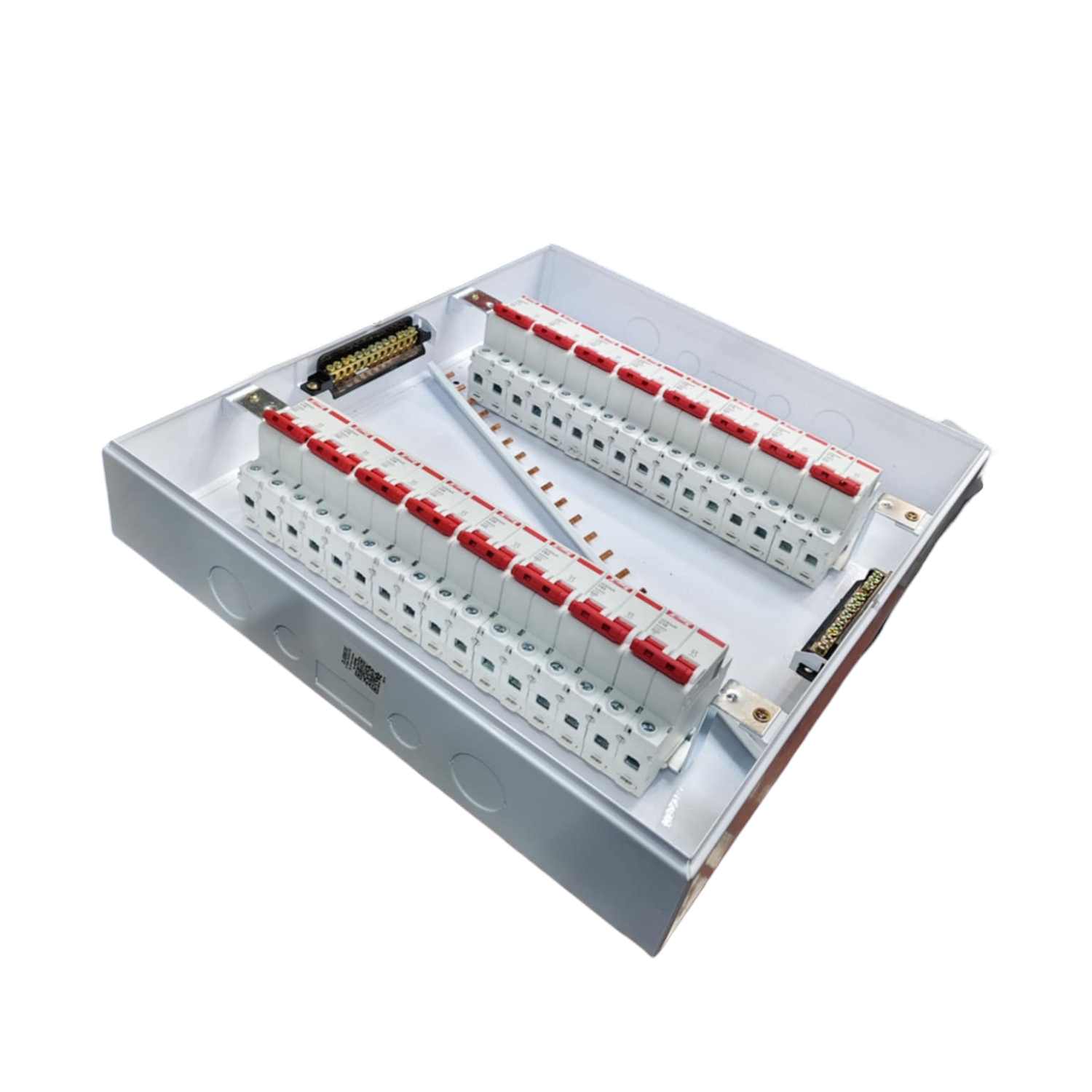 15 Branches 2 Pole Miniature Circuit Breaker electrical panel by Himel and ZY with multiple switches
