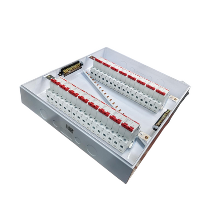 15 Branches 2 Pole Miniature Circuit Breaker electrical panel by Himel and ZY with multiple switches