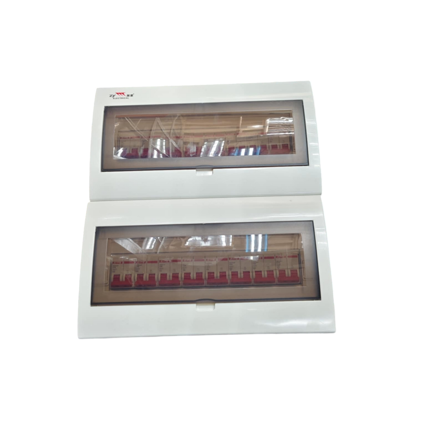 Himel and ZY 15 Branches 2 Pole Miniature Circuit Breaker electrical distribution board with transparent covers