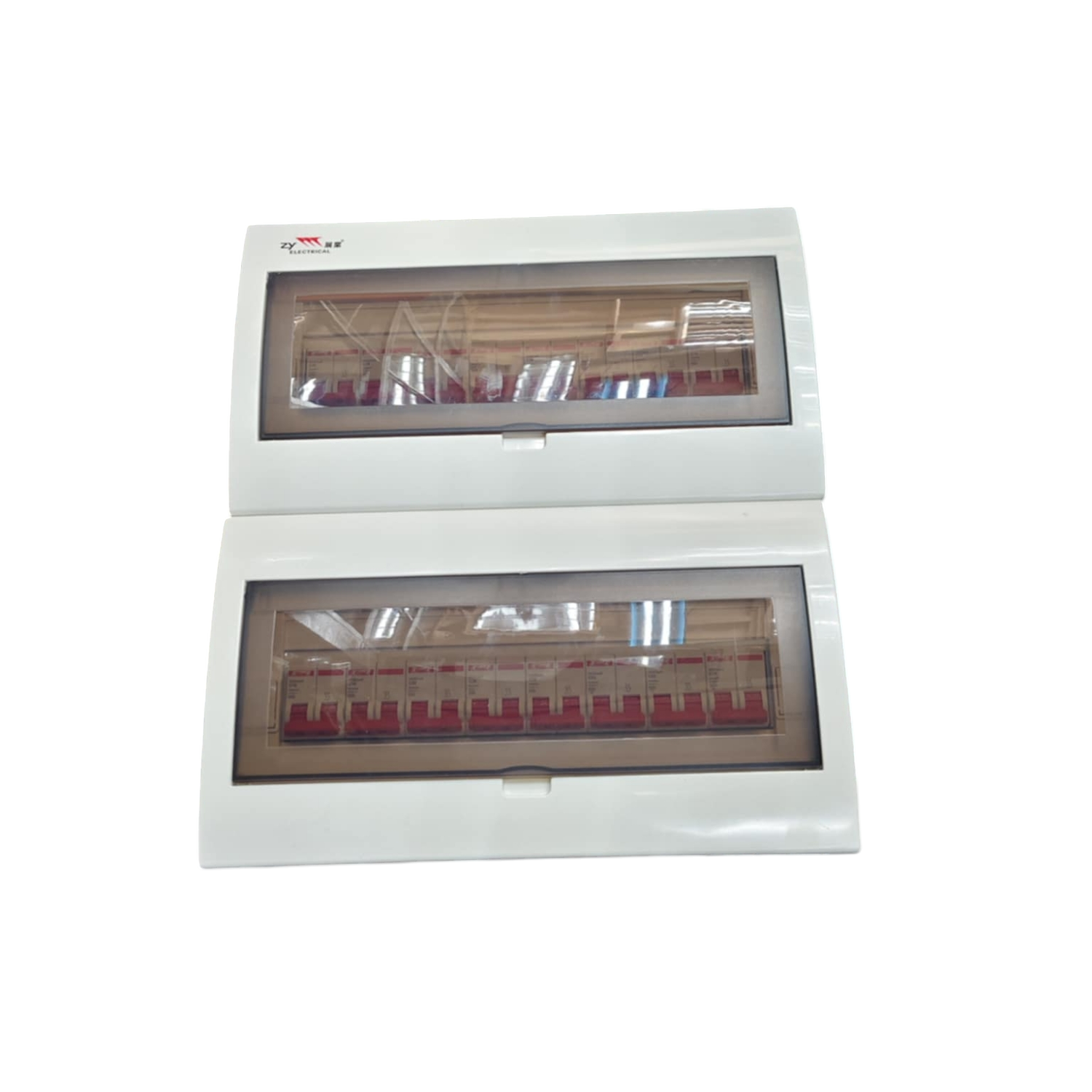 Himel and ZY 15 Branches 2 Pole Miniature Circuit Breaker electrical distribution board with transparent covers