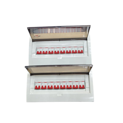 Himel and ZY 15 Branches 2 Pole Miniature Circuit Breaker electrical panel with safety covers