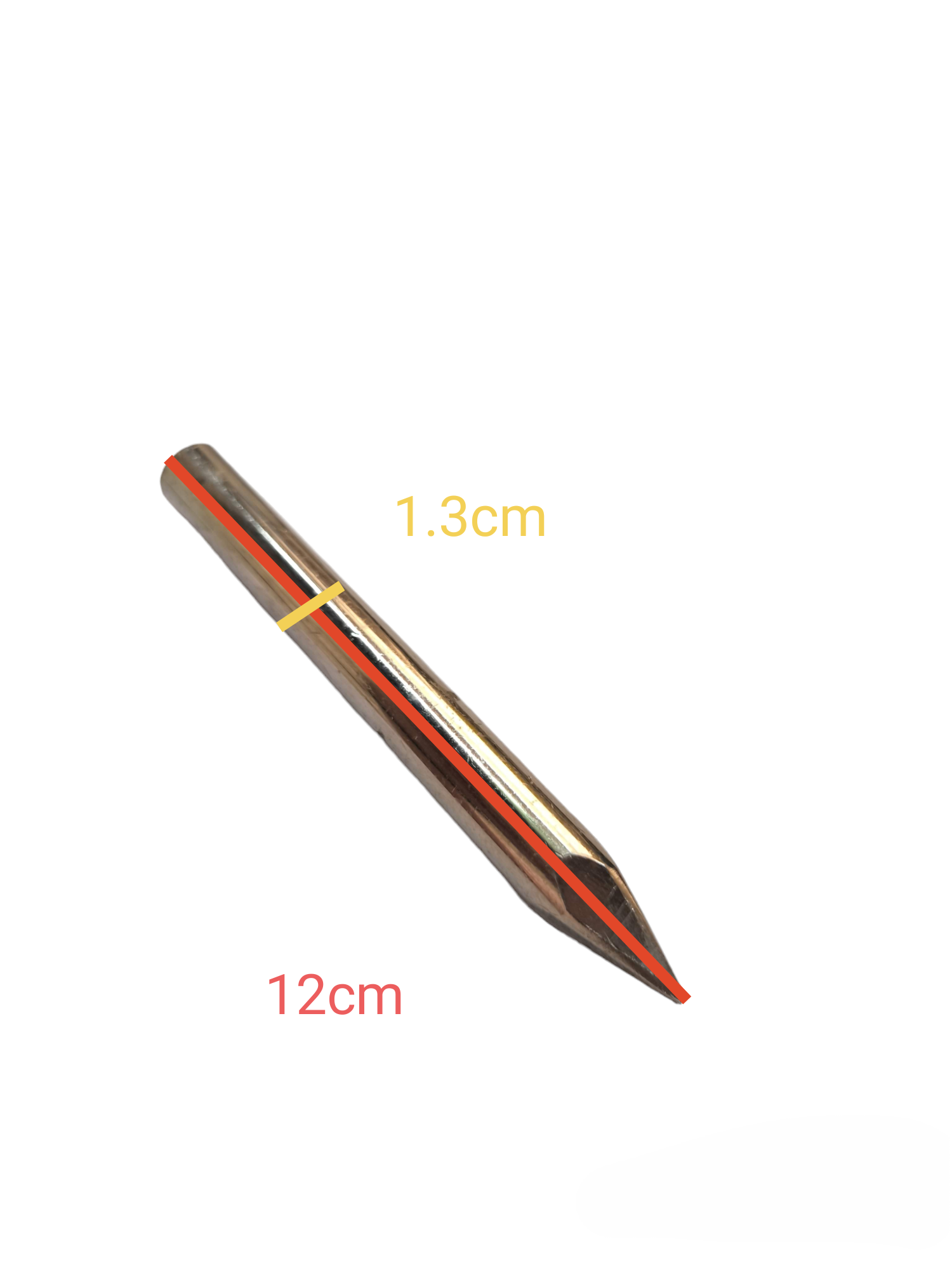 Grippes 150W Soldering Iron Tip with pointed metal design for precise soldering tasks