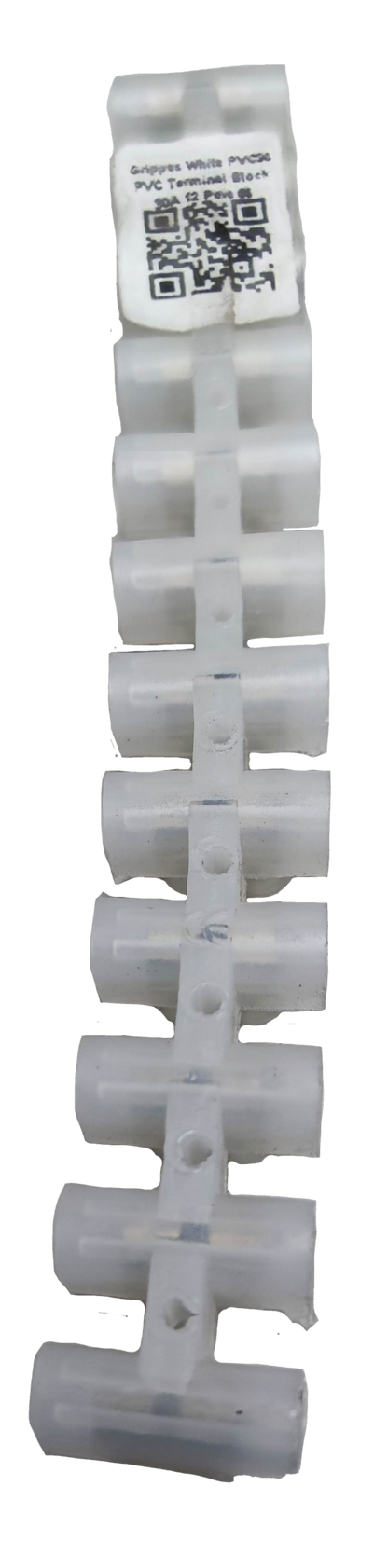 Grippes 15A 250V PVC terminal block electrical circuitry part for secure wire connections