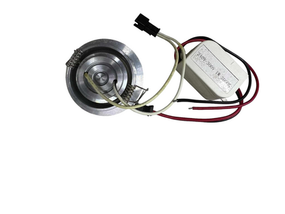 China made 1W LED downlight 220V with metal housing and connected wiring for ceiling installation