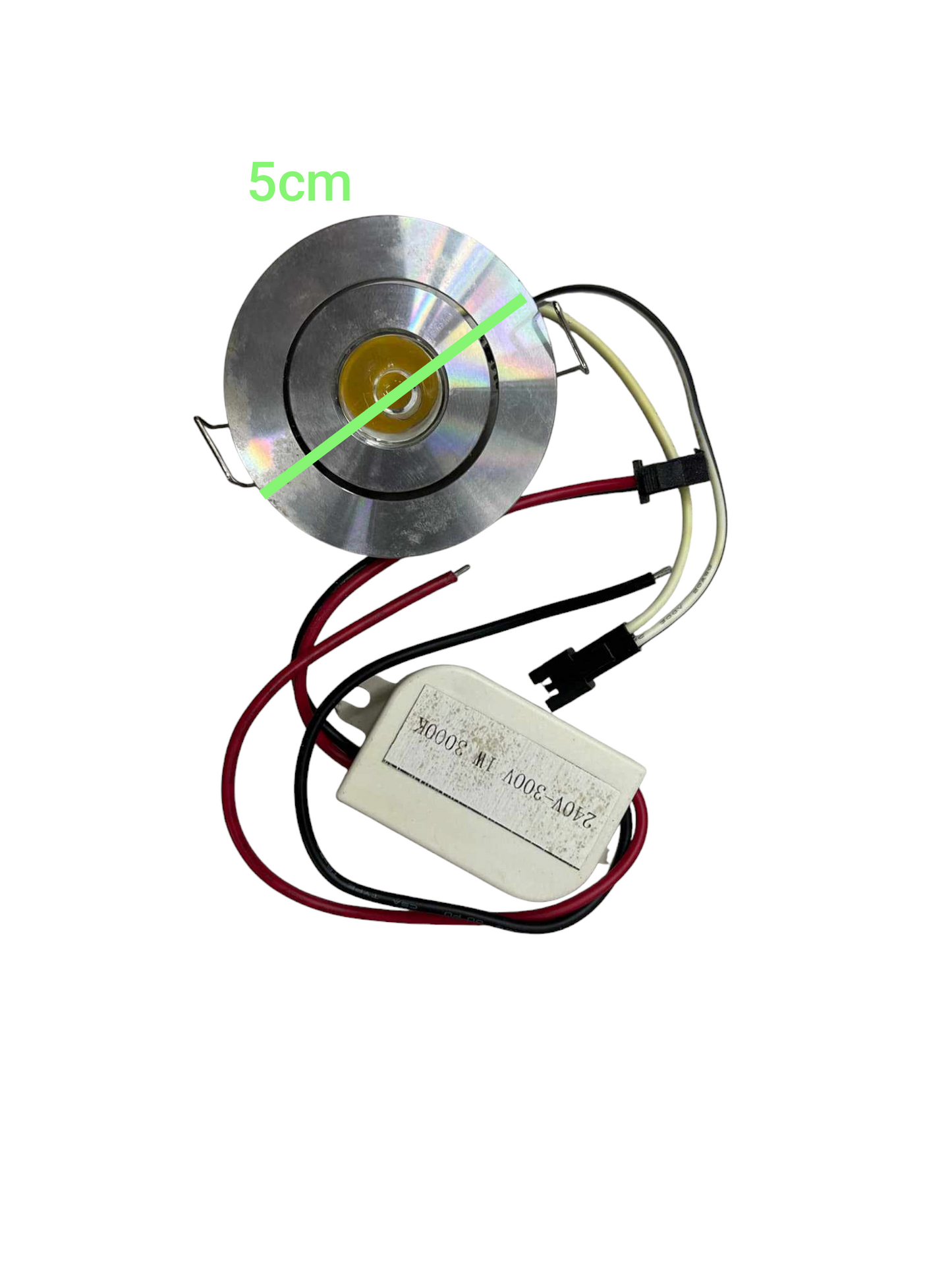 1W LED downlight 220V small round ceiling light with wires and driver from China