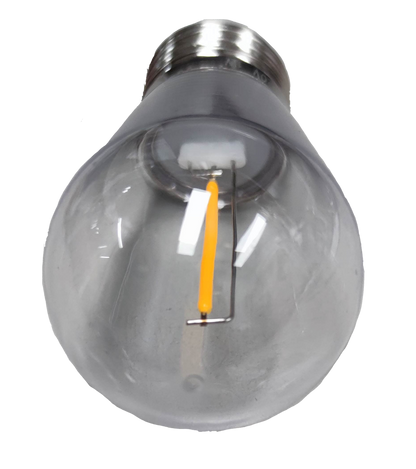 Denko 1W LED Filament Bulb E27 220V with clear glass and visible filament design