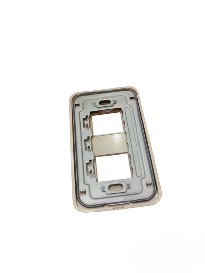 Anam 2 gang switch plate cover in white for power points and switches