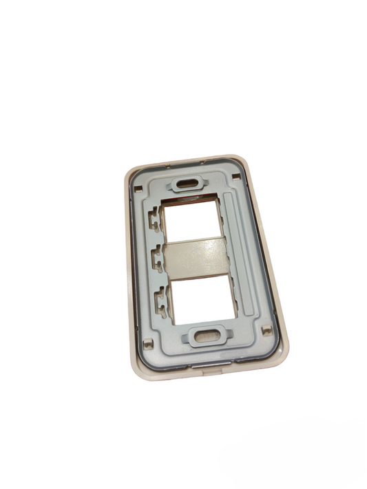 Anam 2 gang switch plate cover in white for power points and switches
