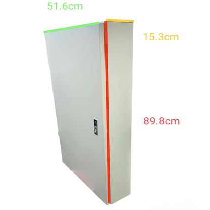Schneider 20 branch circuit breaker panel metal enclosure with lockable door and dimensions