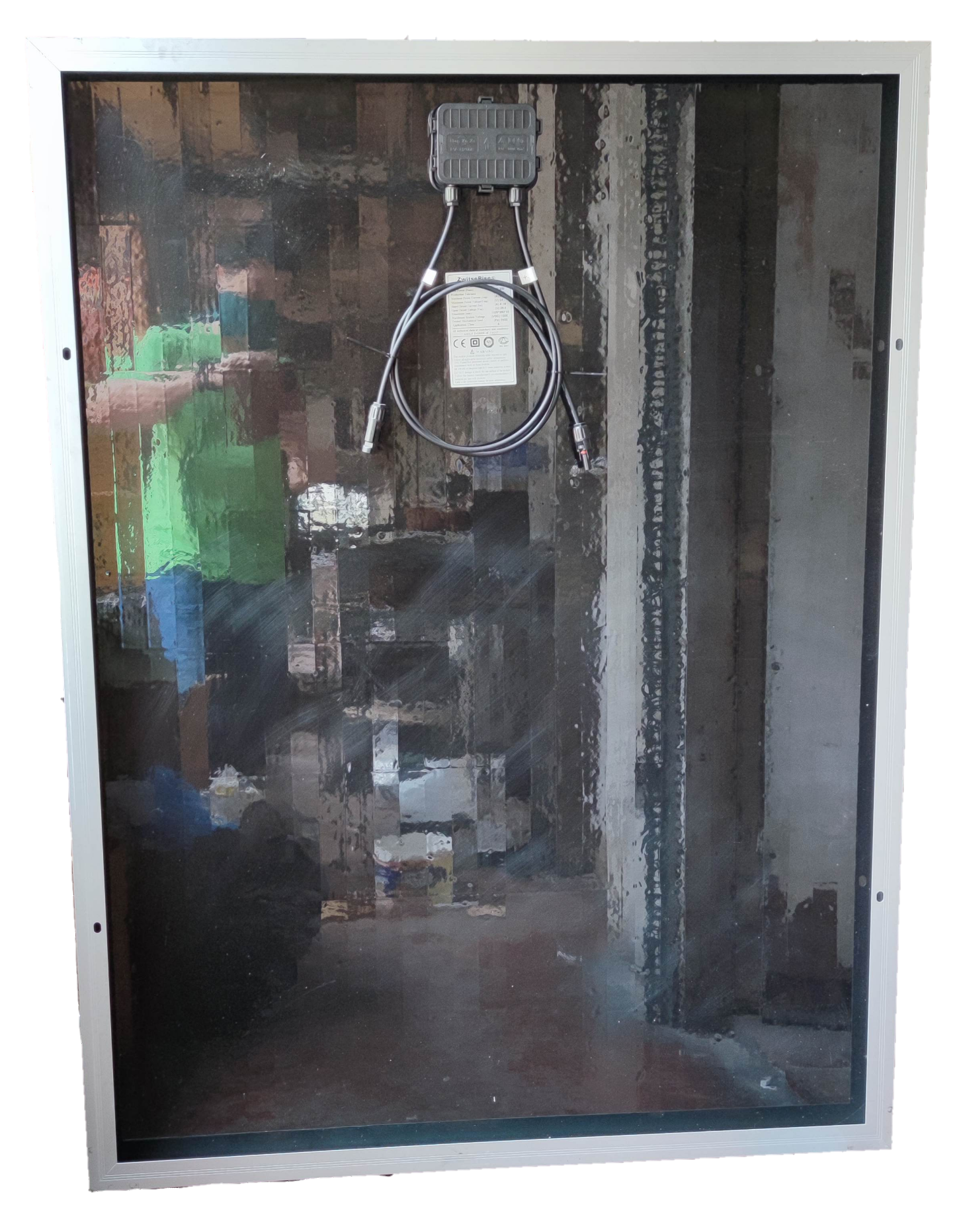 ZwitseRise 200W Solar Panel 1320 x 992 x 40 mm with connected cables and frame