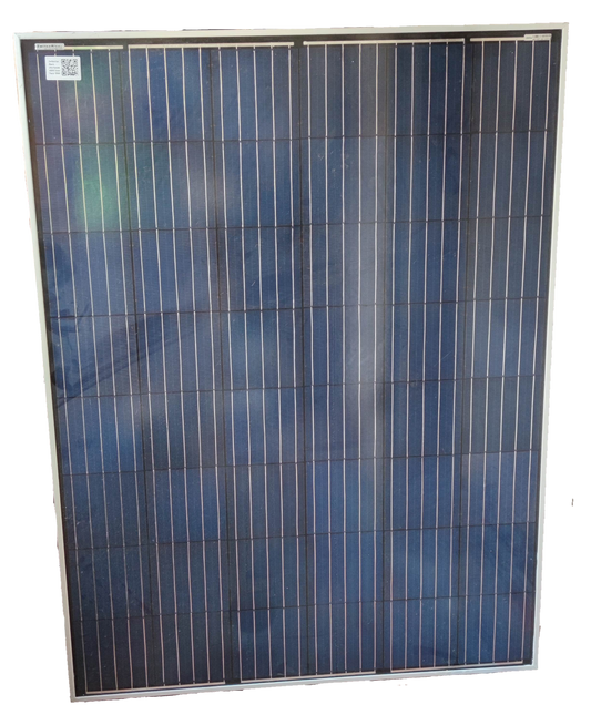 ZwitseRise 200W Solar Panel 1320 x 992 x 40 mm with blue photovoltaic cells and white frame