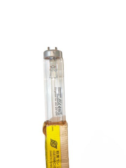 Sankyo Denki 20W Germicidal Fluorescent Tube T10 compact fluorescent bulb with clear glass and metal pins