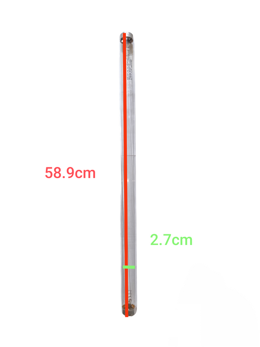 Sankyo Denki 20W Germicidal Fluorescent Tube T10 with length 58.9 cm and diameter 2.7 cm